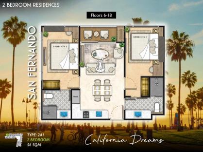 The Riviera Santa Monica Pattaya (RESALE 2BR 17 floor)